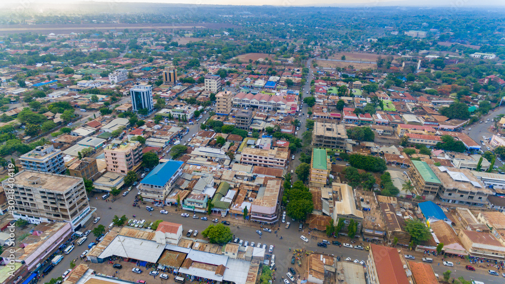 aerial view of Moshi