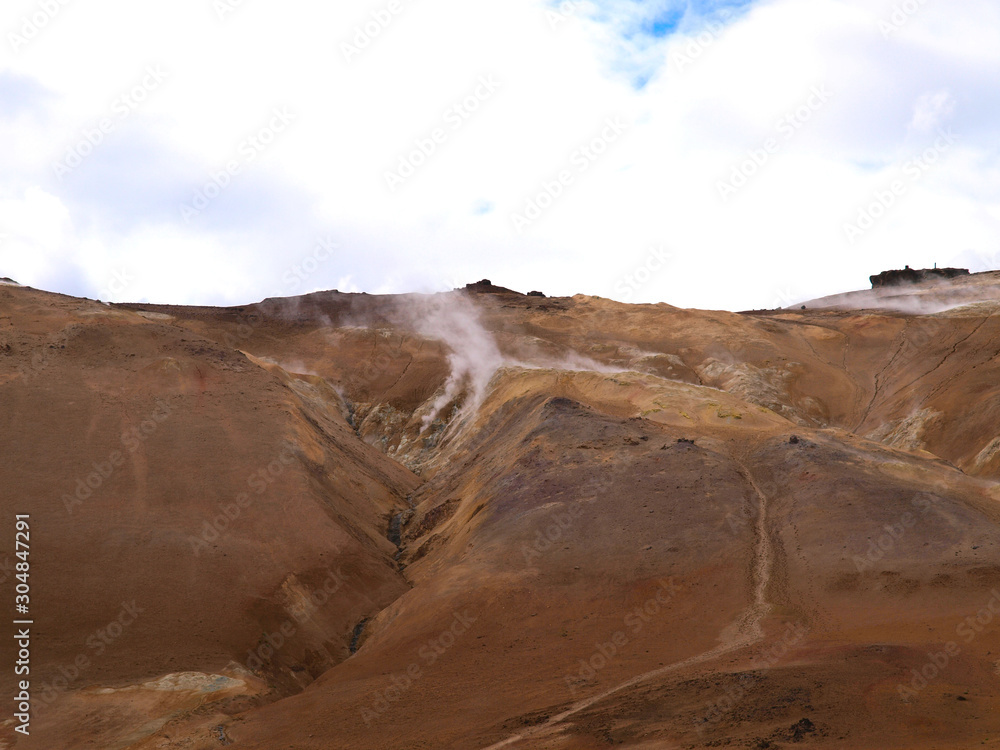 Namafjall Hverir Geothermal Area in Iceland