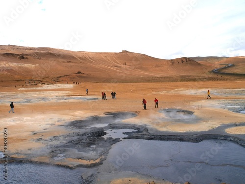 Namafjall Hverir Geothermal Area in Iceland