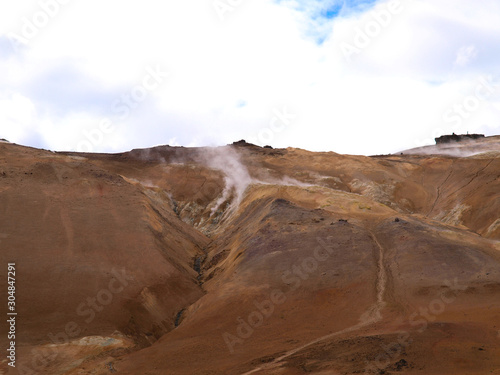 Namafjall Hverir Geothermal Area in Iceland