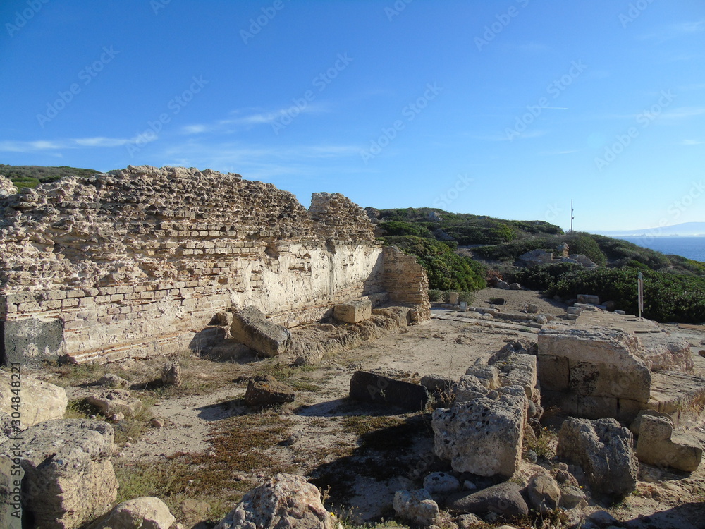 Ruiny starożytnego miasa Tharros.