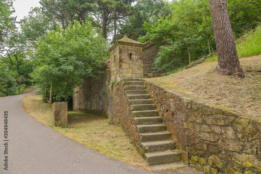 San Sebastian, Spain. Facilities castle La Mota on Mount Urgull San Sebastian, Spain. Facilities castle La Mota on Mount Urgull