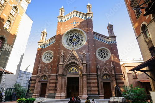 Canvas Print Church Of St. Anthony Of Padua, Istanbul.