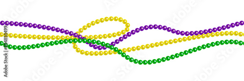 Seamless horizontal pattern beautiful beads