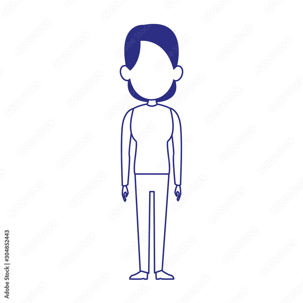 young woman standing icon, colorful design young woman standing icon, colorful design