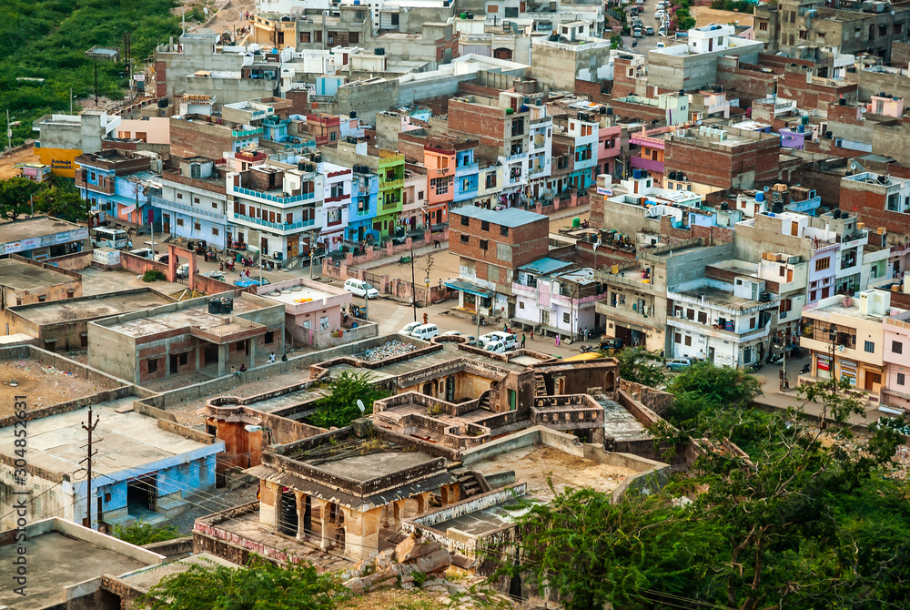 View of the outskirts of the city, Jaipur, Rajasthan, India.