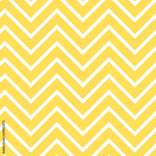 Yellow chevron seamless pattern. Bright yellow zigzag repeating pattern for fabric, baby shower paper, gift wrap, backgrounds, borders, frames, scrapbooking and more.