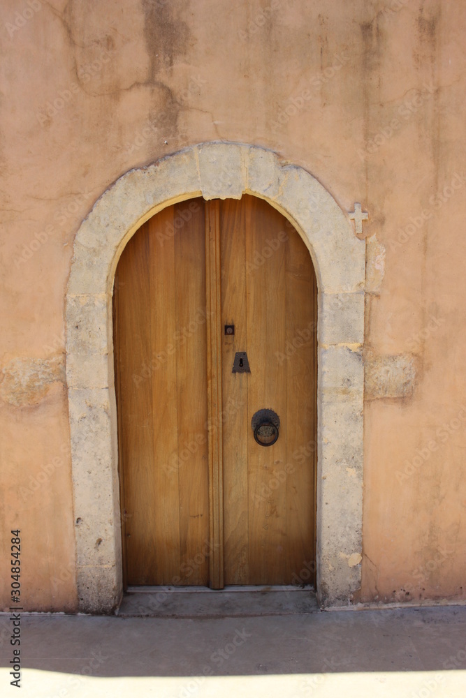 Old historic door, Greece, Crete, Rethymnon