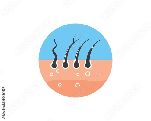 hair root icon vector illustration design