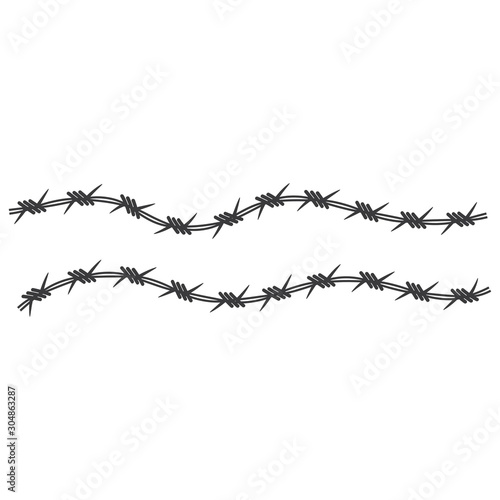 Barbed wire illustration