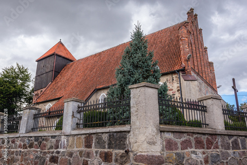 St Catherine of Alexandria Church in Pratnica, small village in Masuria region of Poland