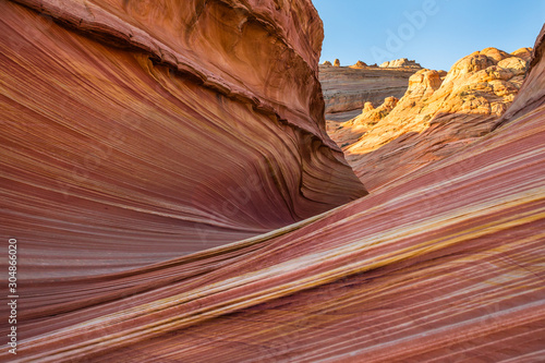 Wave texture in sandstone in the Coyote Butte area of the Kaiab Plateau.