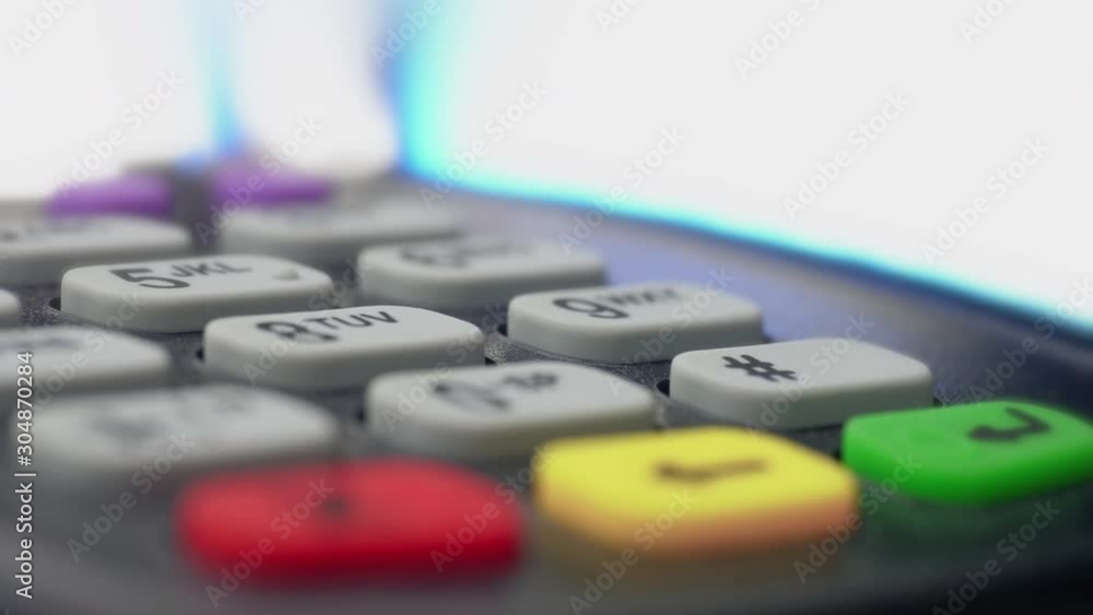 Credit card payment terminal, swiping for sale transaction. Close-up view. Credit card payment terminal, swiping for sale transaction. Close-up view.