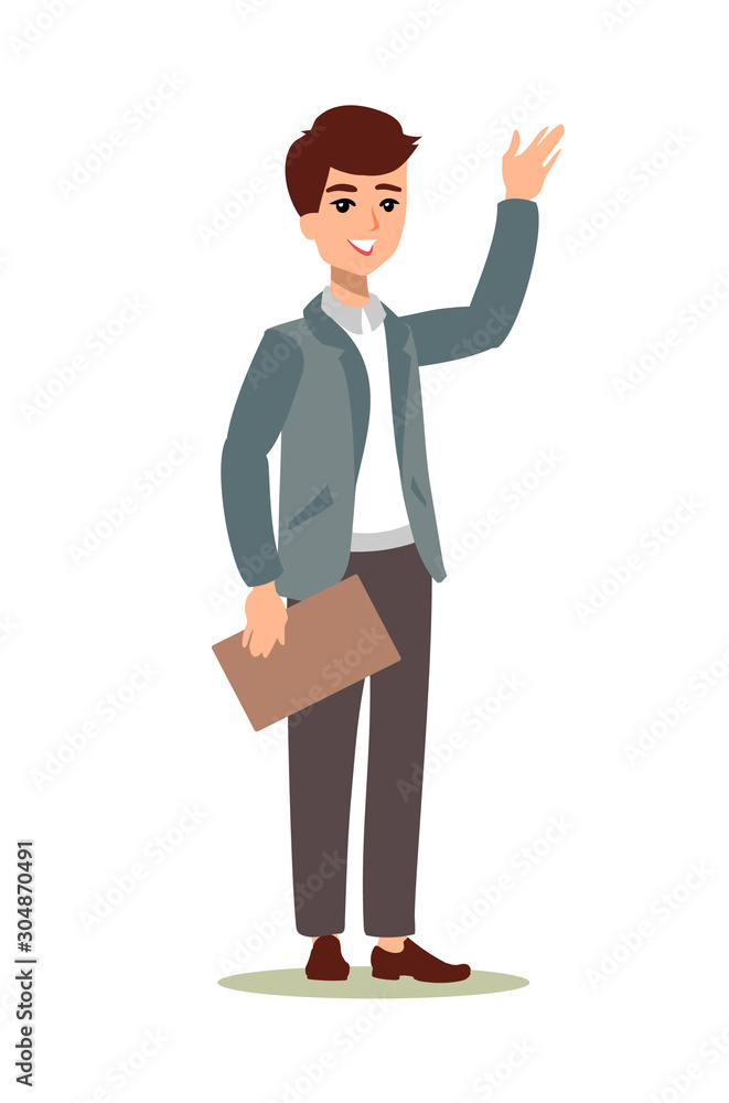 Businessman character set. Animate character. Male personage constructor. Different man postures. Vector set personage. Businessman character set. Animate character. Male personage constructor. Different man postures. Vector set personage.