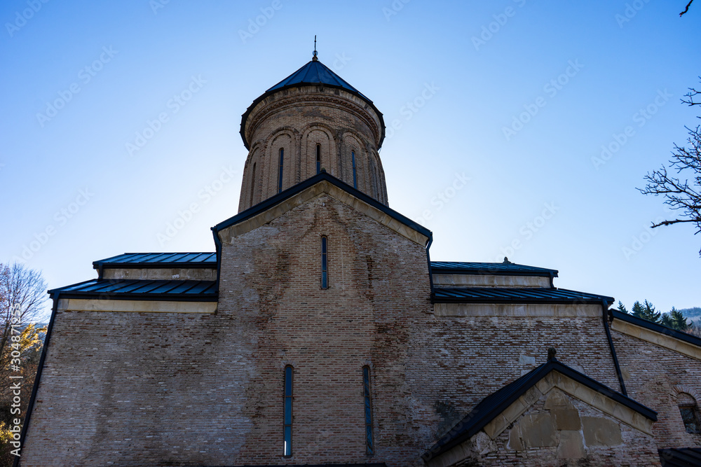 Fototapeta premium Kitsvisi monastery in Shida Kartli, Georgia