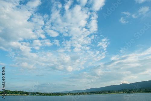 Abstract background of clouds in the blue sky 