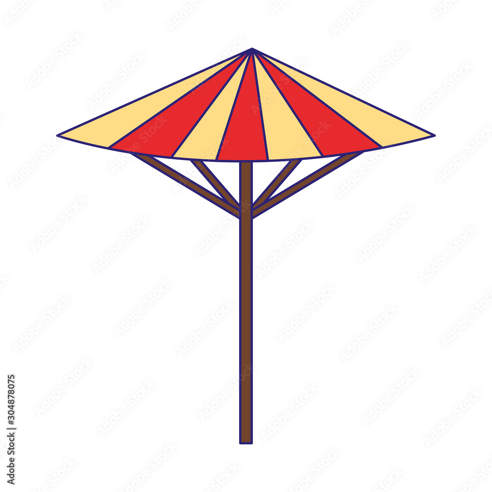 Obraz premium beach parasol icon, flat design