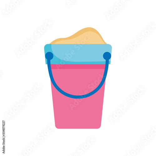 summer bucket with sand fill style