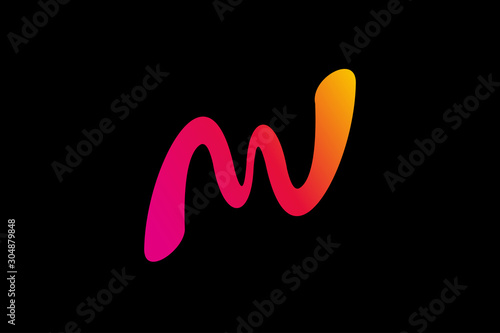 unique pulse logo icon vector isolated