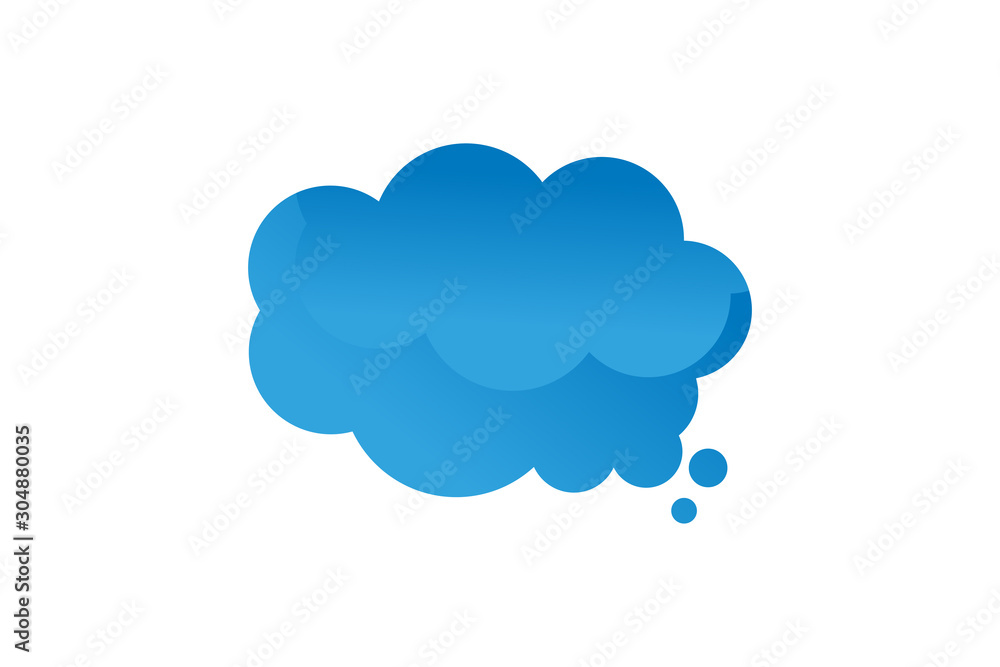 bubble chat logo icon vector isolated