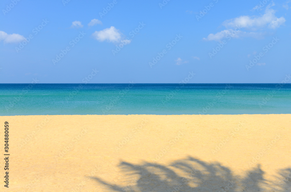 Tropical beach and blue sky