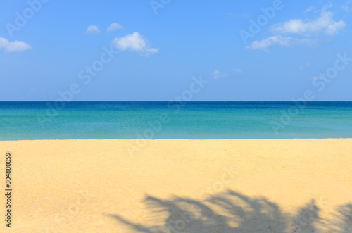 Tropical beach and blue sky © opasstudio