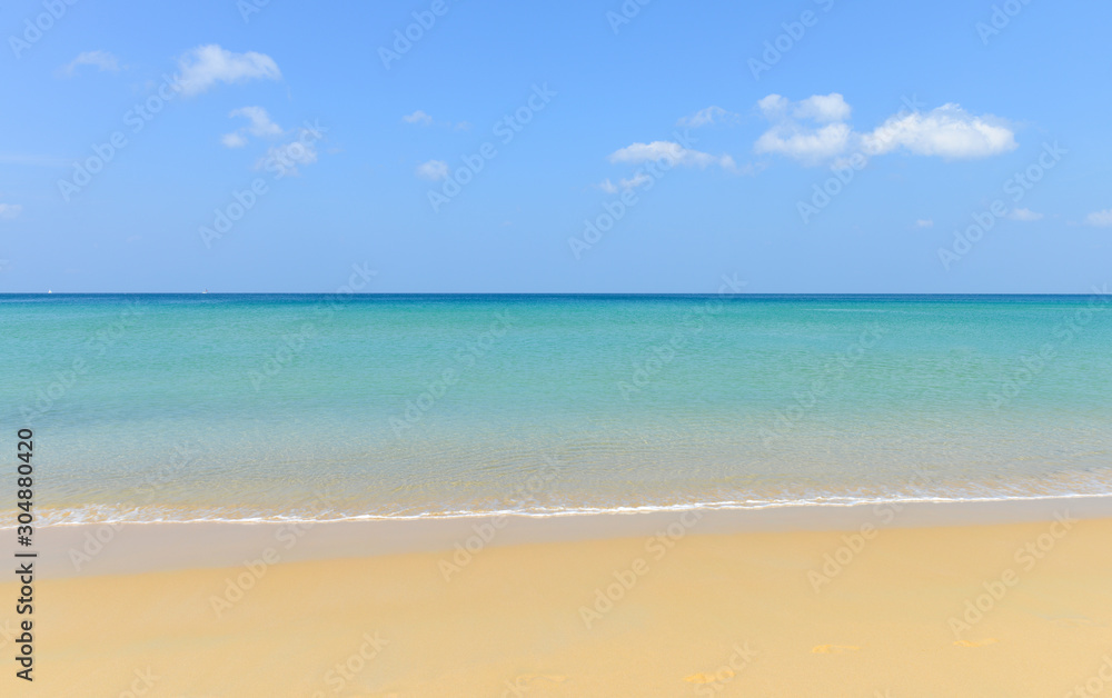 Tropical beach and blue sky