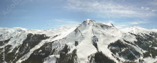 Slika na platnu Million Dollar Highway to SIlverton Colorado in the winter