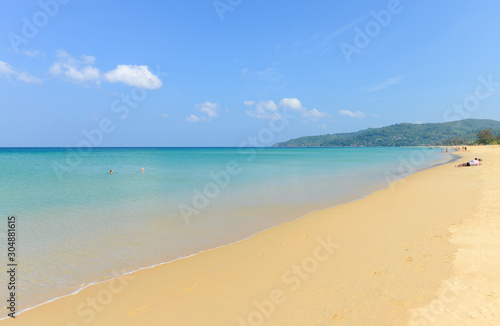 Tropical beach and blue sky