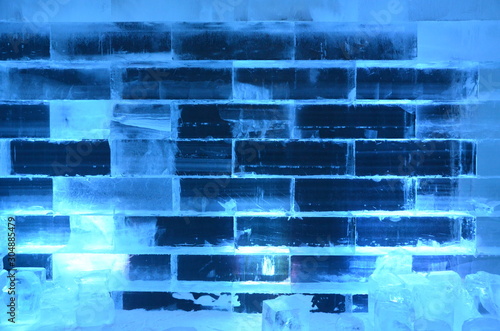 light ice bricks building wall