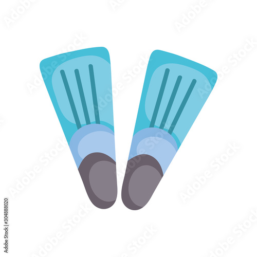 summer swimming fins fill style icon