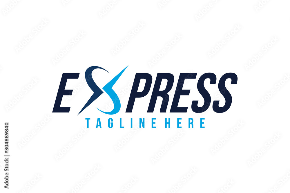 Obraz premium express logo icon vector isolated