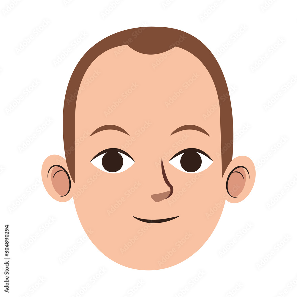 adult man face icon, colorful design adult man face icon, colorful design