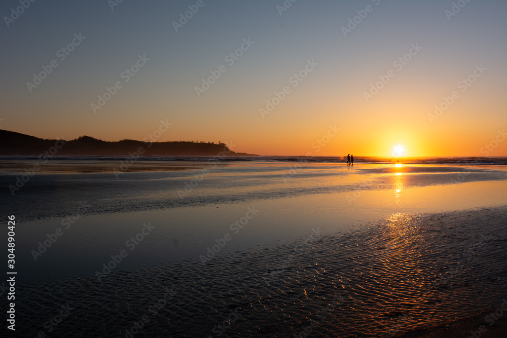 sunset in tofino bc sunset in tofino bc