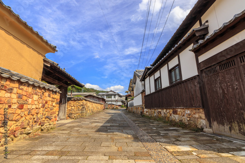 トンバイ堀のある裏通り　佐賀県有田町　Back street with Tongbai moat　Saga Arita town