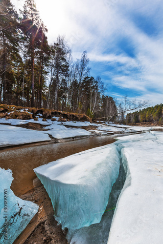 Spring landscape. Siberia