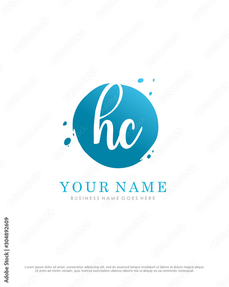 H C HC initial splash logo template vector. A logo design for company and identity business. H C HC initial splash logo template vector. A logo design for company and identity business.