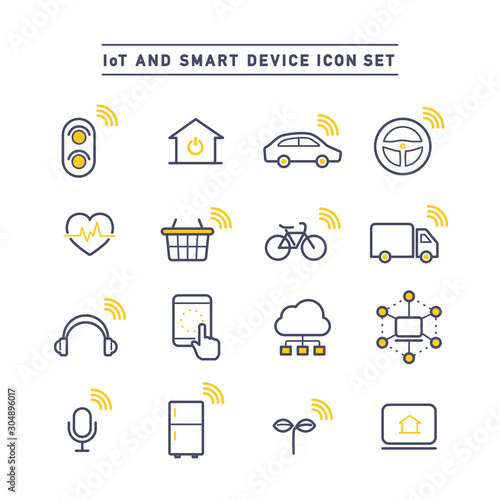 IoT AND SMART DEVICE ICON SET