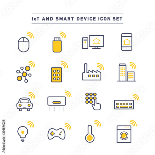 IoT AND SMART DEVICE ICON SET