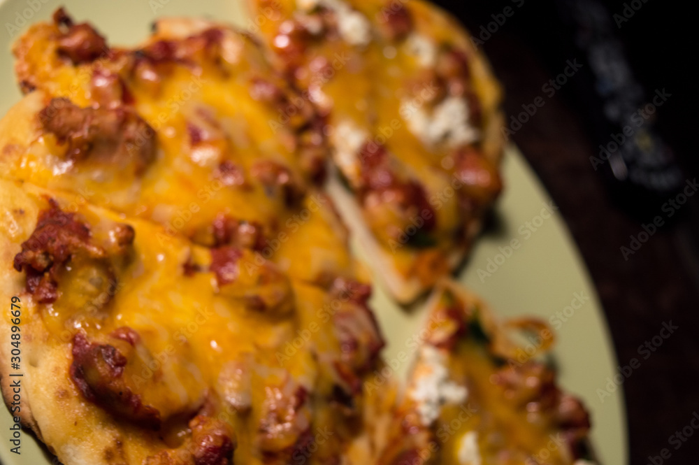 Pizza with mushrooms and cheese Pizza with mushrooms and cheese