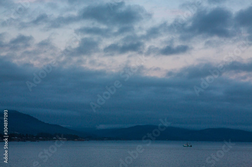 morning clouds of the ocean