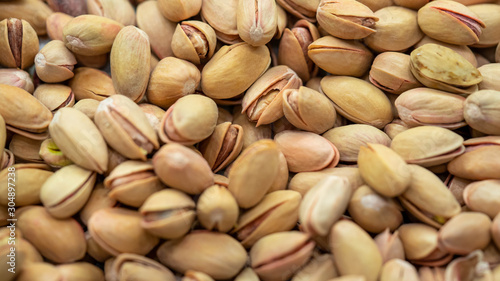 Pile Of Roasted Pistachio Nuts