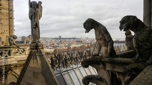 Notre Damme Cathedral in Paris, Christmas 2018 before the fire