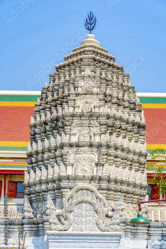 One landmark of Wat Ratchabophit Sathit Maha Simaram in Bangkok, Thailand. A place everyone in every religion can be viewed. photo