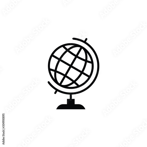 globe icon vector design symbol go to web
