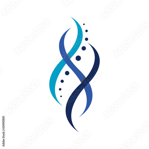 simple chiropractic logo. shilhouette of actve people and spine. spinal care vector template illustration