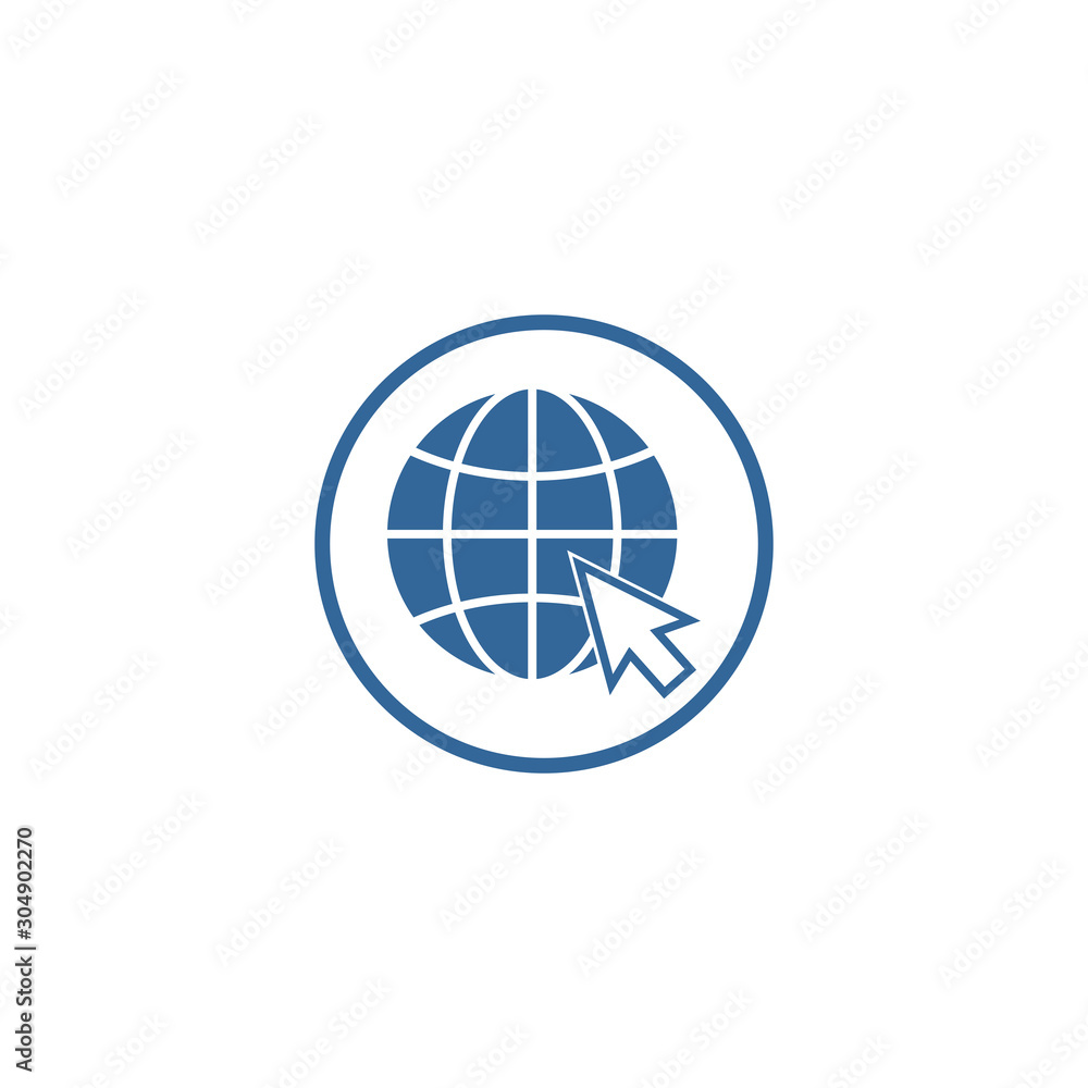 globe icon vector design symbol of go to web globe icon vector design symbol of go to web