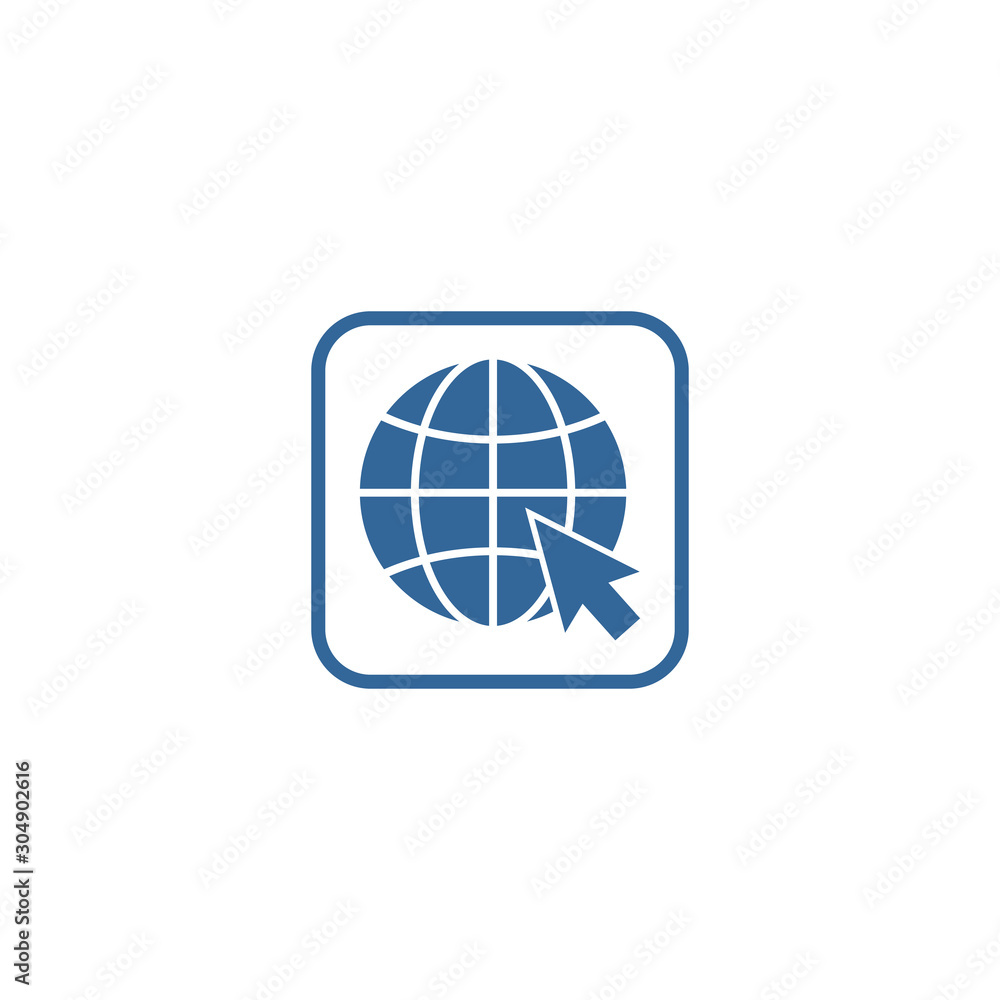 globe icon vector design symbol of go to web globe icon vector design symbol of go to web
