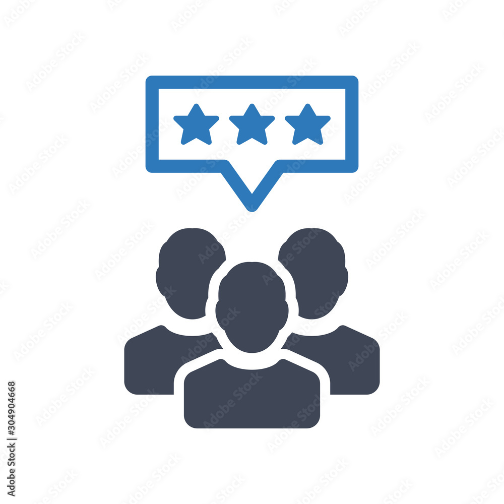 Customer rating icon Customer rating icon