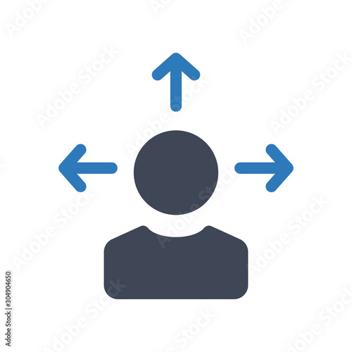 Business decision icon